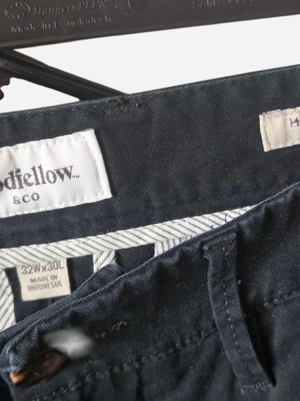CO Men’s Dark Navy Chino Pants - Picture 4 of 4